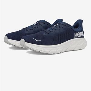 Hoka Men's Navy and White Running Shoes